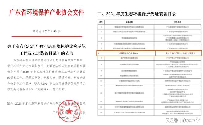 捷报连连 静境声学入选两项行业权威榜单(图2)