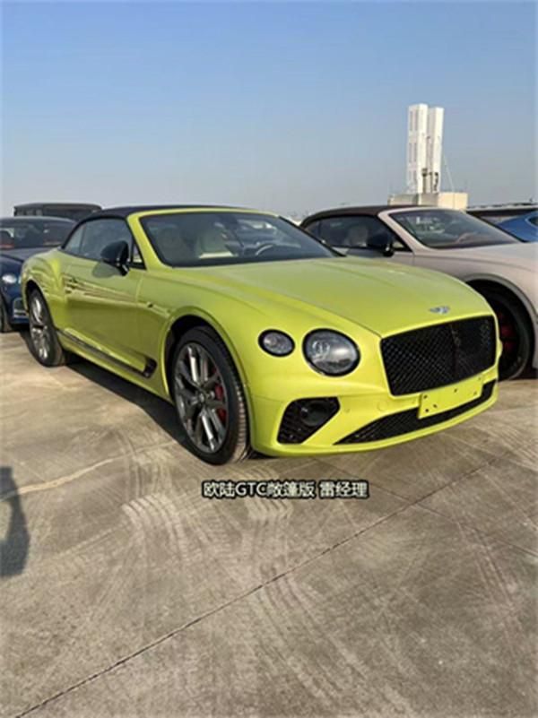 2024款宾利欧陆GTC S限量敞篷版青柠绿亚麻白帝王蓝现车特价含税(图2)