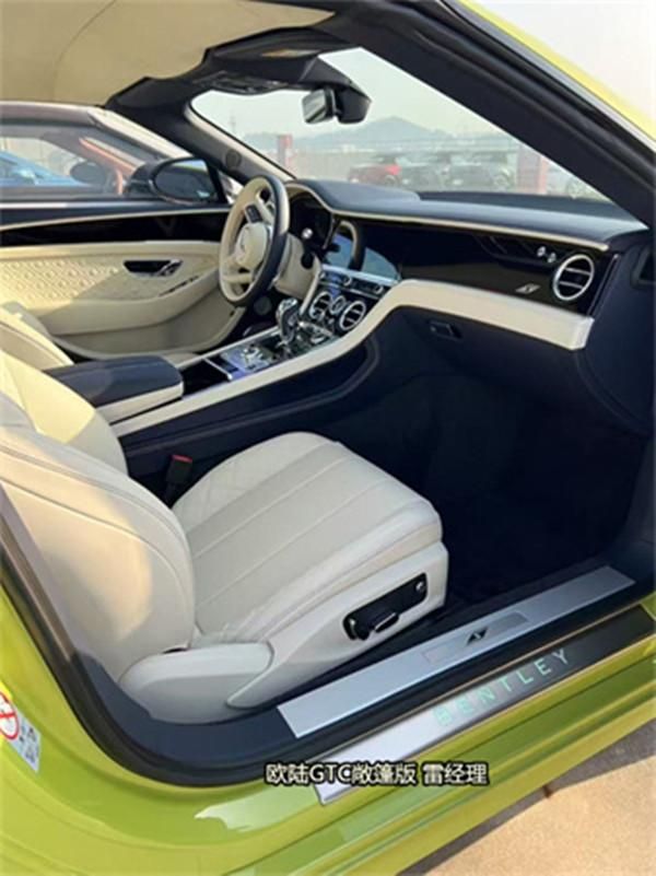 2024款宾利欧陆GTC S限量敞篷版青柠绿亚麻白帝王蓝现车特价含税(图4)