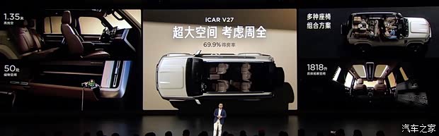 售1698万起 iCAR V27正式上市 可城可野更全面的方盒子SUV(图18)